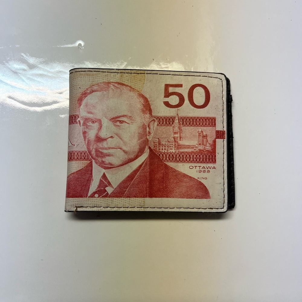 Free With Purchase! Canadian $50 Bill Bi-fold Wallet